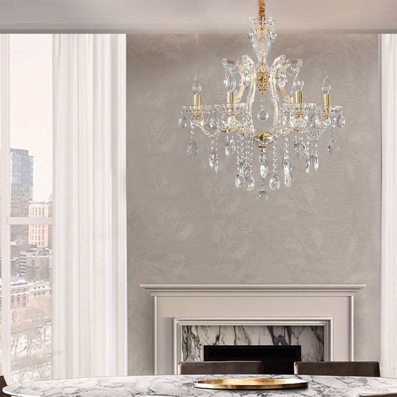Elegant Crystal Chandelier European Pendant Light