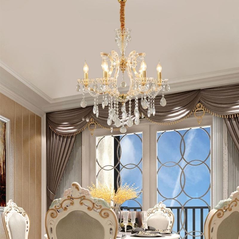 Elegant Crystal Chandelier European Pendant Light