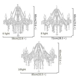 Large Crystal Chandelier Luxury European Pendant Light