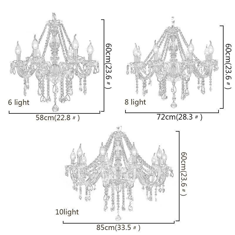 Large Crystal Chandelier Luxury European Pendant Light