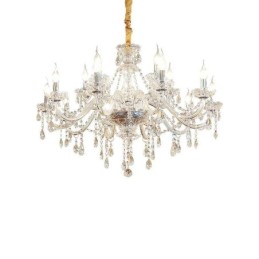 Modern Crystal Chandelier European Transparent Pendant Light