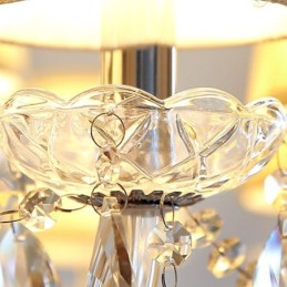 Modern Crystal Chandelier European Transparent Pendant Light