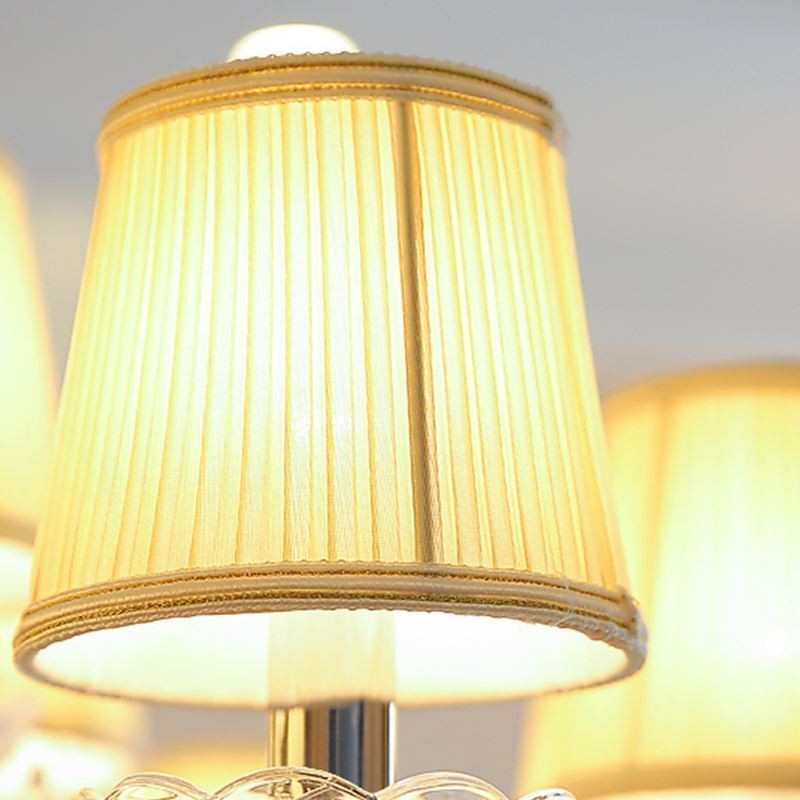 Modern Crystal Chandelier European Transparent Pendant Light