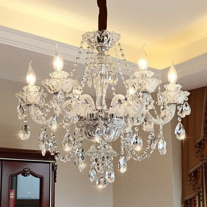 Luxury Crystal Chandelier European Elegant Pendant Light