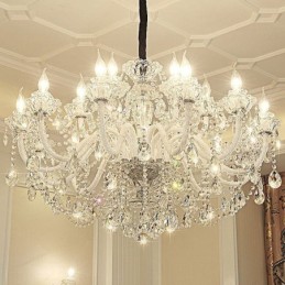 Luxury Crystal Chandelier European Elegant Pendant Light