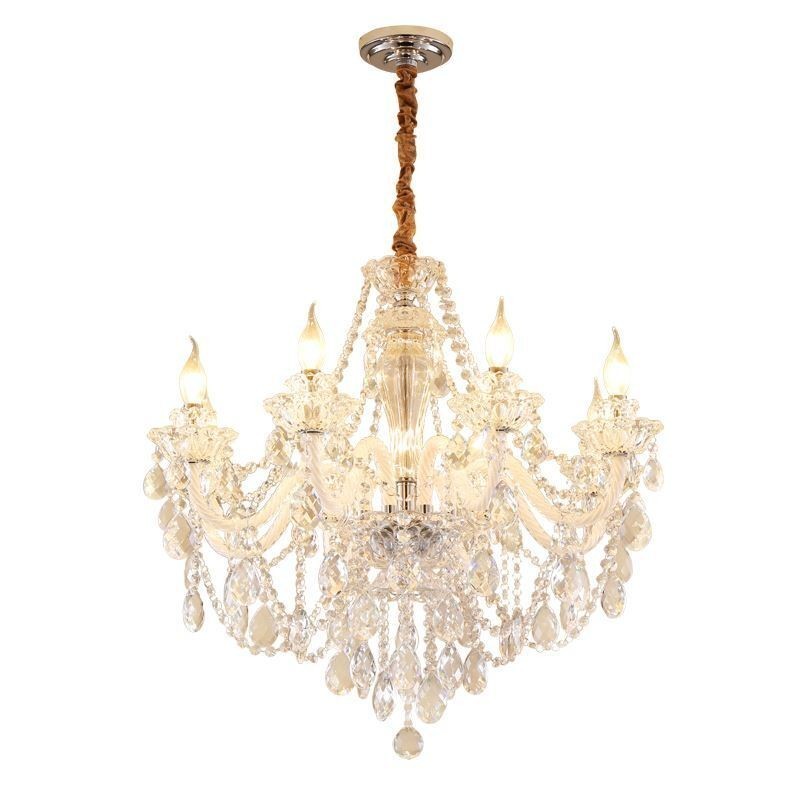 Luxury Crystal Chandelier European Elegant Pendant Light