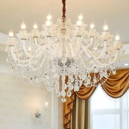 Luxury Crystal Chandelier European Elegant Pendant Light
