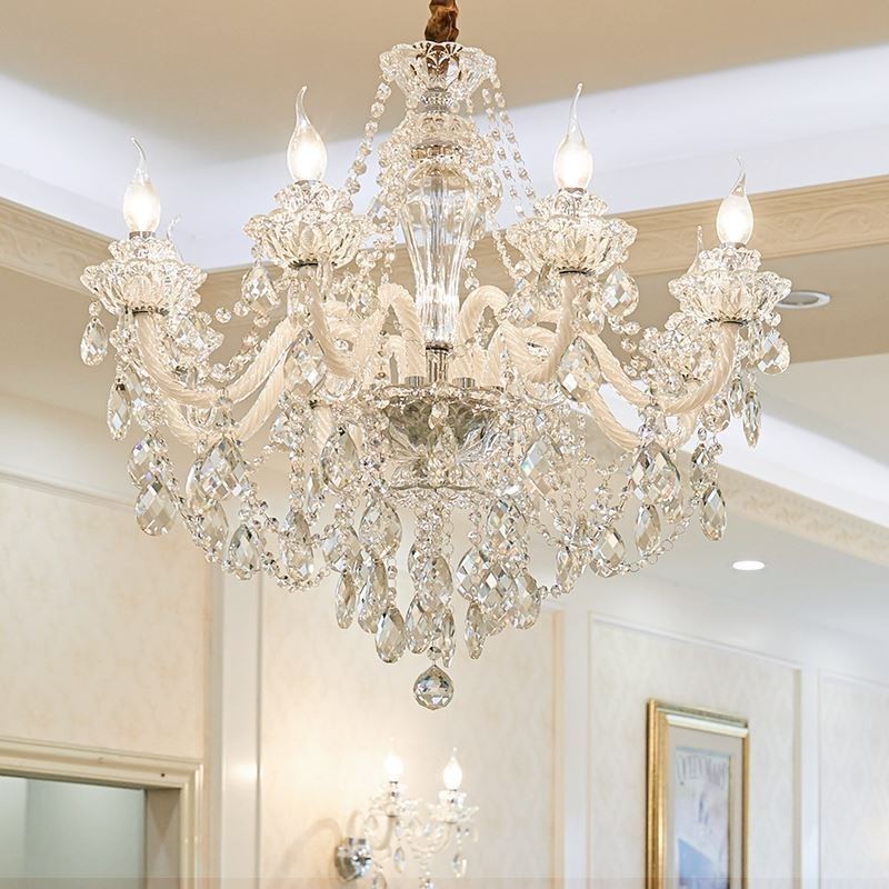 Luxury Crystal Chandelier European Elegant Pendant Light