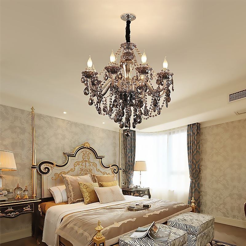 Luxury Crystal Chandelier European Elegant Pendant Light