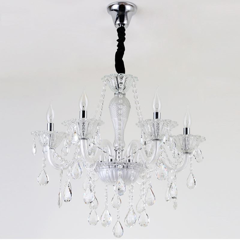 European Crystal Chandelier Elegant Pendant Light