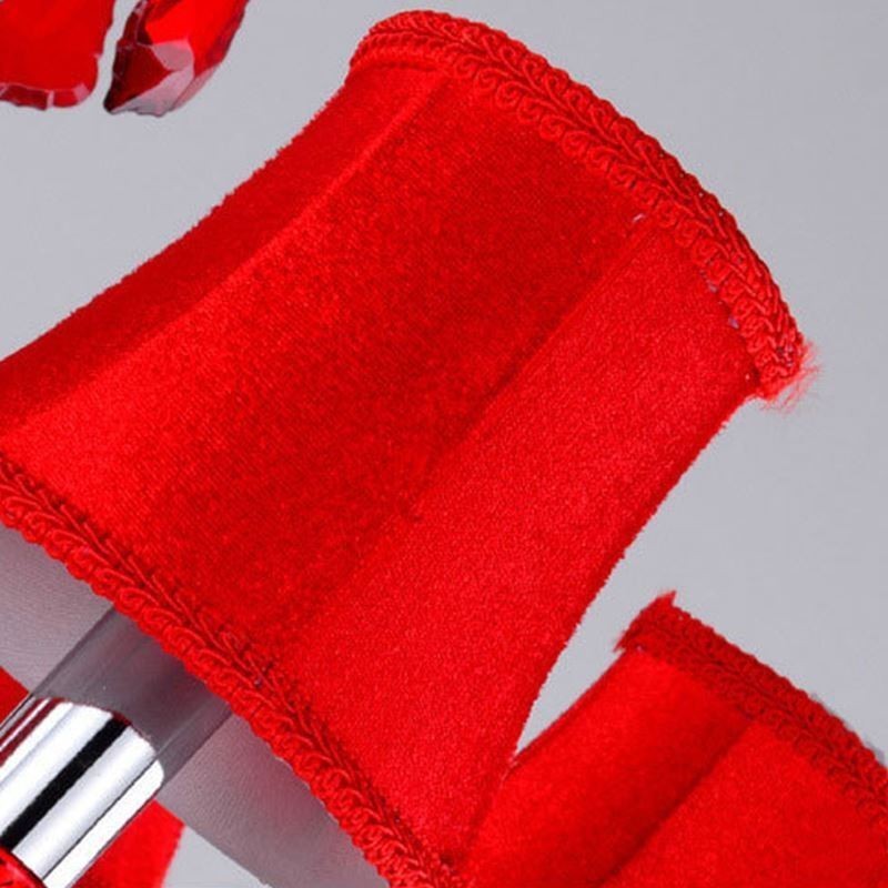 Crystal Chandelier European Red Colour Pendant Light