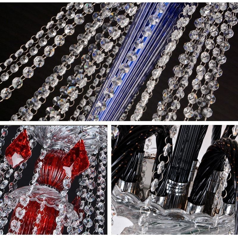 European Crystal Chandelier Elegant Pendant Light