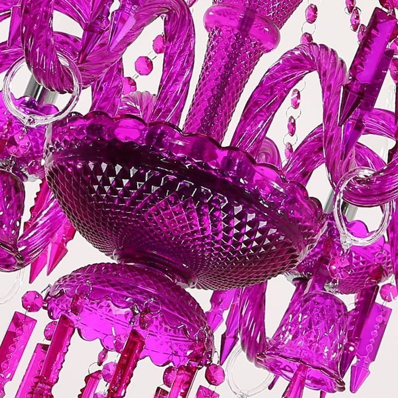 European Crystal Chandelier Ring Bells Glass Pendant Light