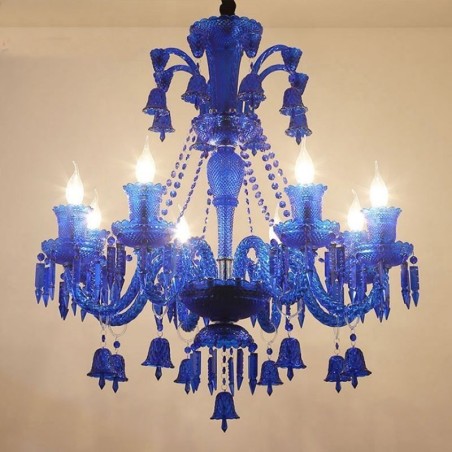 Crystal Ceiling Light European Chandelier Ring Bells Pendant Light