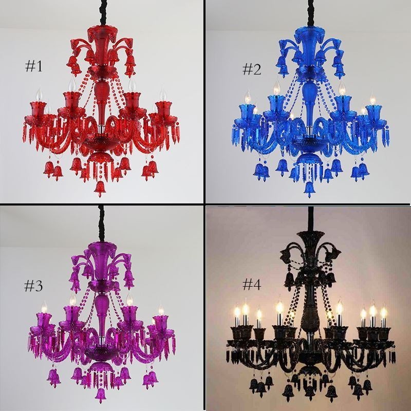 Crystal Ceiling Light European Chandelier Ring Bells Pendant Light