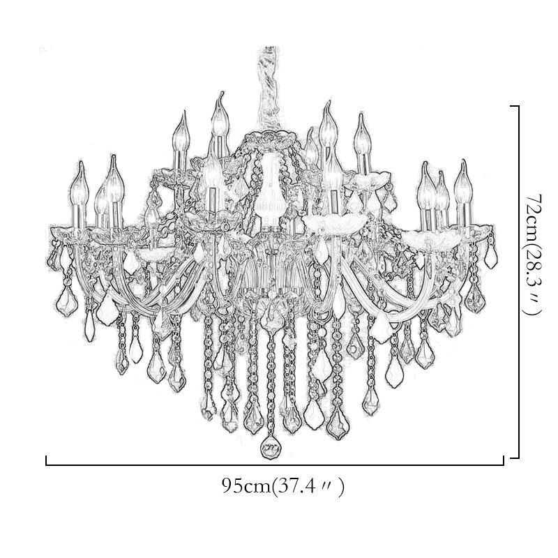 Colourful European Style Chandelier Luxury Pendant Light