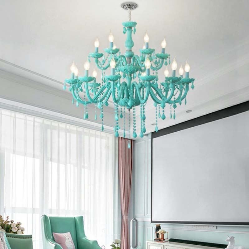 Elegant Crystal Chandelier European Large Pendant Light