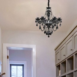 Luxury Crystal Chandelier European Black 10 Lights