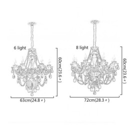 Luxury Crystal Chandelier European Black 10 Lights