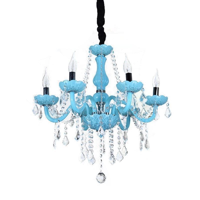 Creative Crystal Chandelier European Elegant Pendant Light