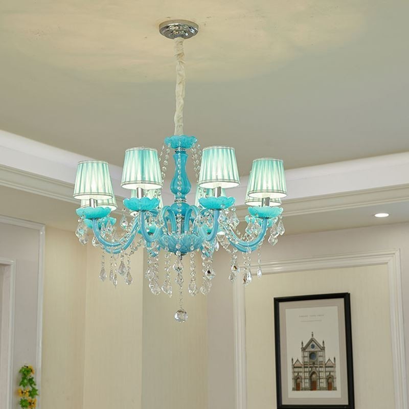 Creative Crystal Chandelier European Elegant Pendant Light