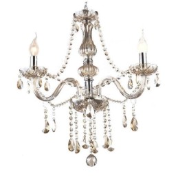 Crystal Chandelier European Cognac Colour Glass Pendant Light