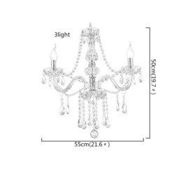 Crystal Chandelier European Cognac Colour Glass Pendant Light
