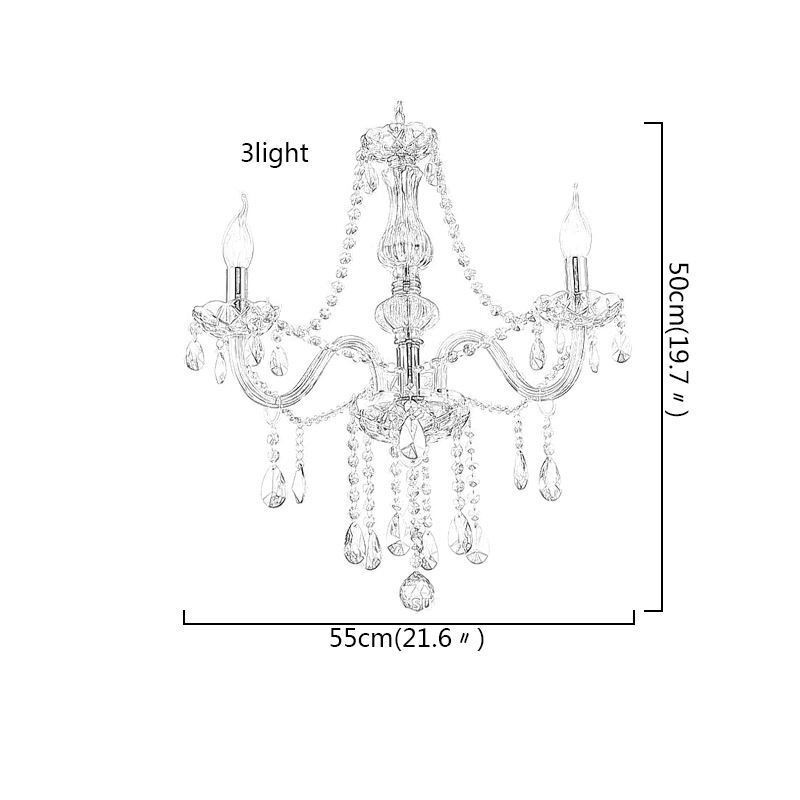 Crystal Chandelier European Cognac Colour Glass Pendant Light