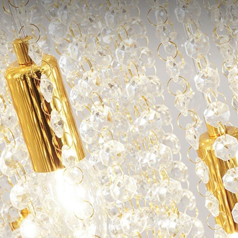 Modern Crystal Chandelier Luxury Staircase Crystal Ceiling Light With 19 Lights