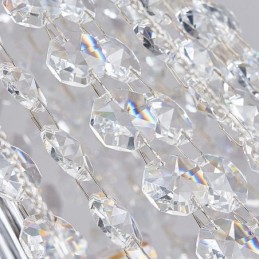 Modern Crystal Chandelier Luxury Staircase Crystal Ceiling Light With 19 Lights