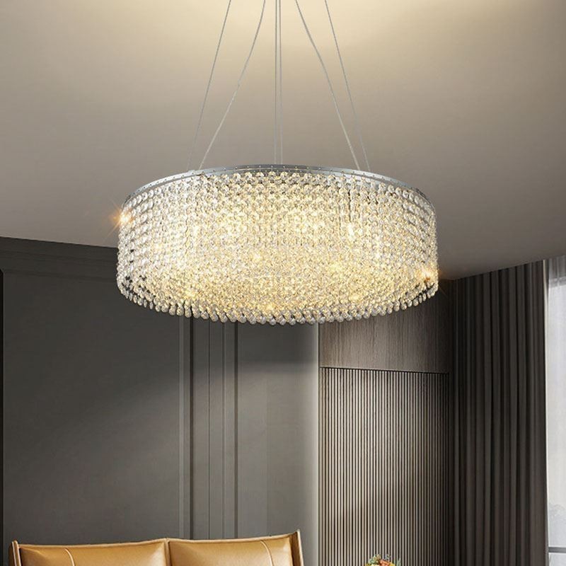 Modern Crystal Chandelier European Luxury Decorative Ceiling Lamp With 12 Lights