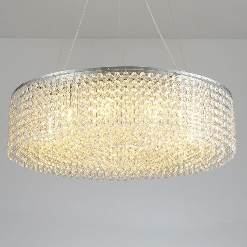 Modern Crystal Chandelier European Luxury Decorative Ceiling Lamp With 12 Lights