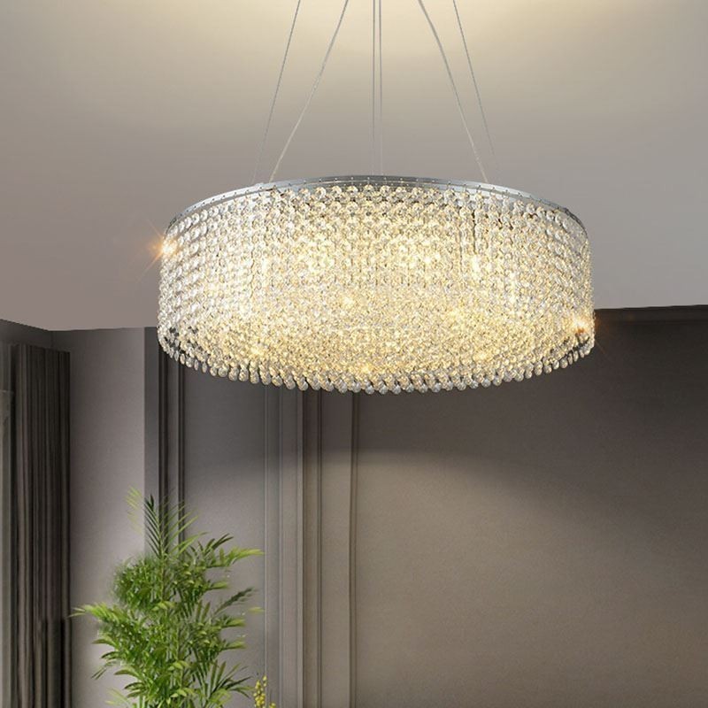 Modern Crystal Chandelier European Luxury Decorative Ceiling Lamp With 12 Lights
