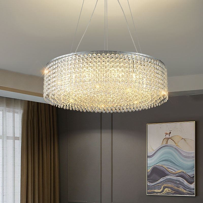Modern Crystal Chandelier European Luxury Decorative Ceiling Lamp With 12 Lights
