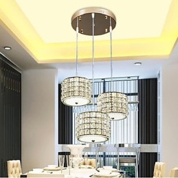 Single 3 Light Crystal Pendant Light Droplight