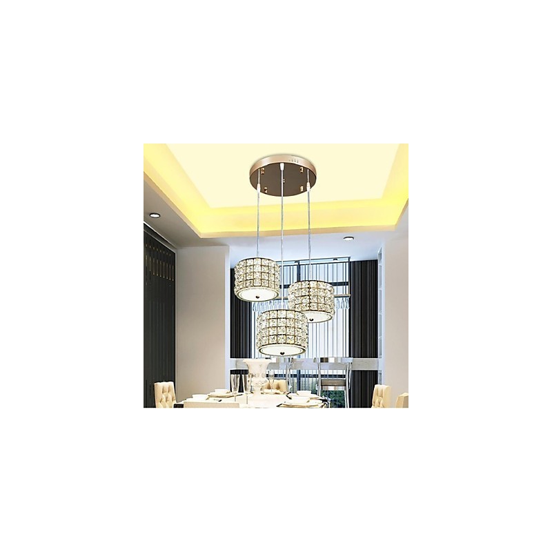 Single 3 Light Crystal Pendant Light Droplight