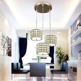 Single 3 Light Crystal Pendant Light Droplight