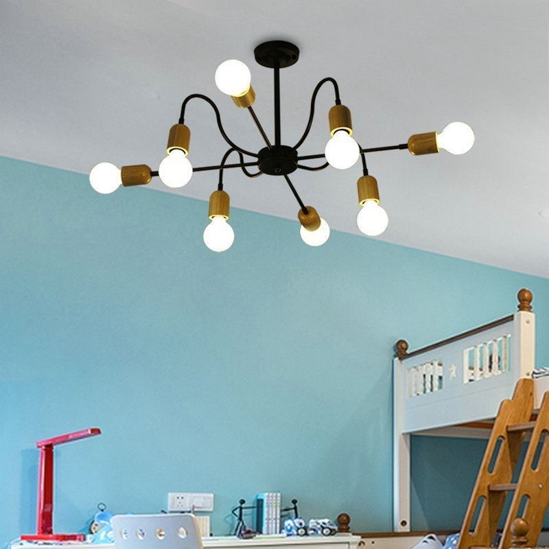 Contemporary Creative Iron Pendant Light Spider Chandelier