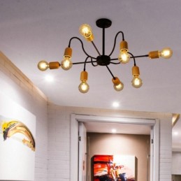 Contemporary Creative Iron Pendant Light Spider Chandelier