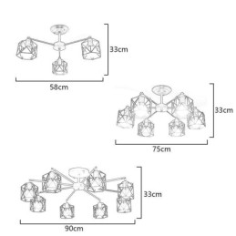 Modern Bird Cage Pendant Lamp Iron Decorative Lighting