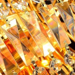 European Luxury Crystal Chandelier Duplex Stair Pendant Light