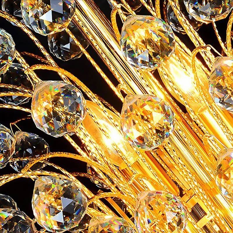 Elegant Crystal Empire Chandelier European Luxury Long Pendant