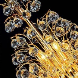 Elegant Crystal Empire Chandelier European Luxury Long Pendant