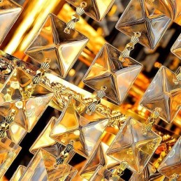 Elegant Crystal Empire Chandelier European Luxury Long Pendant