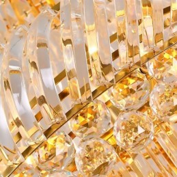 Luxury Crystal Chandelier Modern European Graceful Long Pendant Duplex Staircase