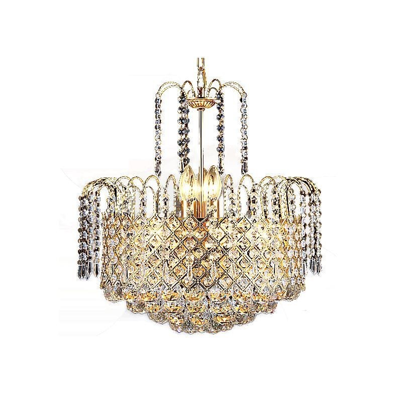 Luxury Crystal Chandelier Modern Elegant Pendant Light