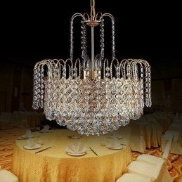 Luxury Crystal Chandelier Modern Elegant Pendant Light