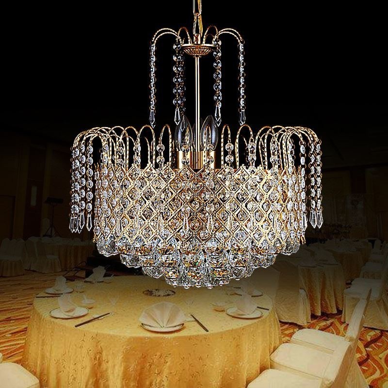 Luxury Crystal Chandelier Modern Elegant Pendant Light