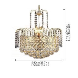 Luxury Crystal Chandelier Modern Elegant Pendant Light