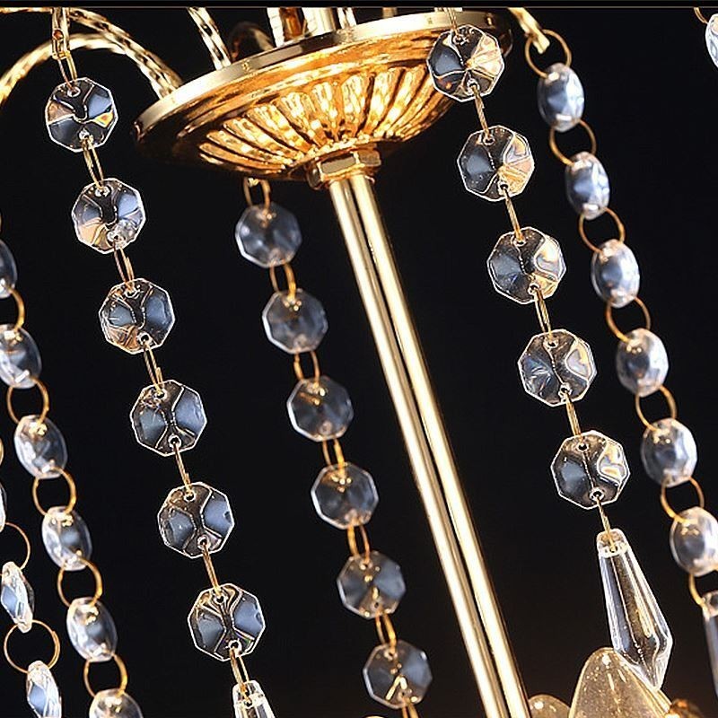 Luxury Crystal Chandelier Modern Elegant Pendant Light